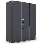 Předsíňová Stěna Matrix 3D grafit/bílá