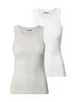 WEEKDAY Top  sivá / biela