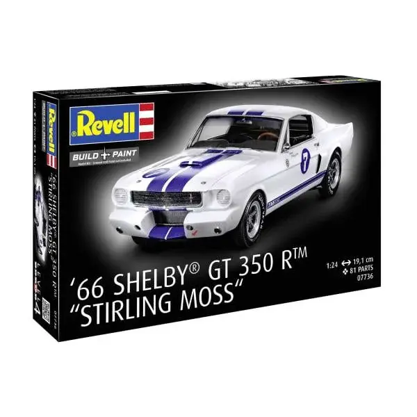 Plastic ModelKit auto 07736 - 1966 Shelby GT 350 R "Stirling Moss" (1:24)