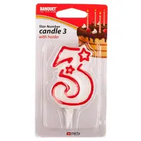 Narozeninová svíčka "3"