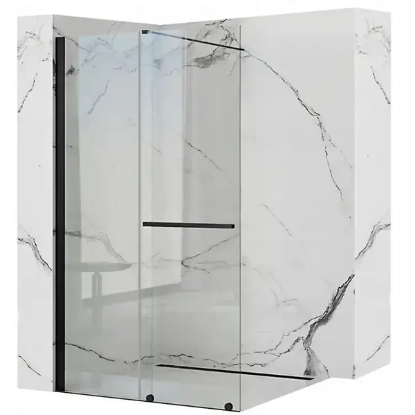 Sprchová zástěna Walk-in Cortis Rea K8880 120x200 black