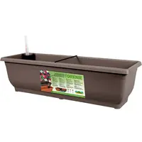 Truhlík samozavlažovací Torenie 75 x 19 x 17 - hnědo-šedý