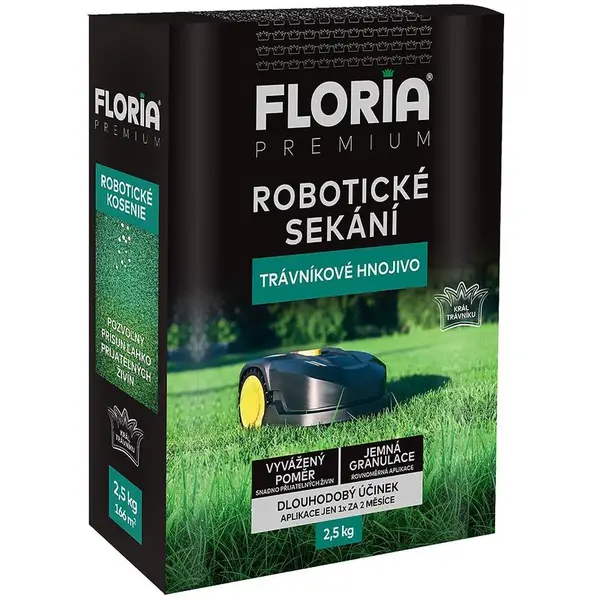 Floria trávníkové hnojivo pro robotické sekání 2,5 kg