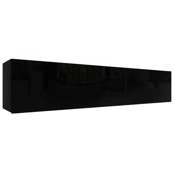 Závěsná skříňka Izumi-34-BL černá mat/ lesk