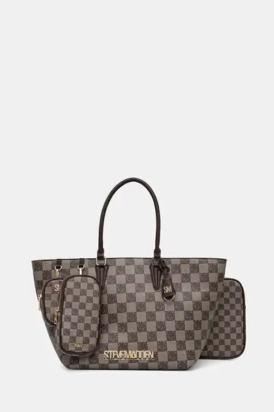 Kabelka Steve Madden Bjude-7 hnědá barva, SM13001774