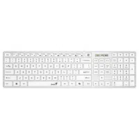 Genius SlimStar 126 COPILOT, klávesnice CZ/SK, klasická, drátová (USB), bílá