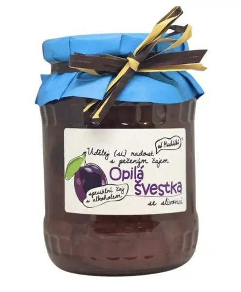 Pečený čaj - opilá švestka se slivovicí