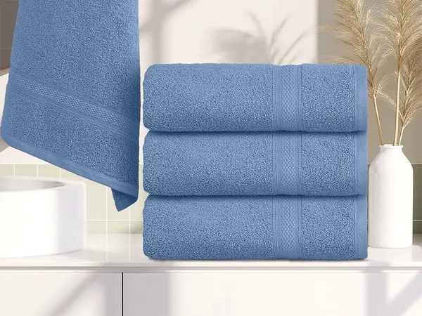 Ručník CLARYSSE ELEGANCE 60x110 cm modrý, 100% bavlna