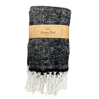 Luxusní pléd TAKE A PLAID 130x170 cm, černý
