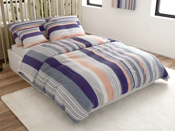 Bavlněné povlečení NABON šedé