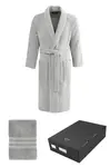 Soft Cotton Luxusný pánsky župan PREMIUM s uterákom 50x100 cm
