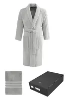 Soft Cotton Luxusný pánsky župan PREMIUM s uterákom 50x100 cm