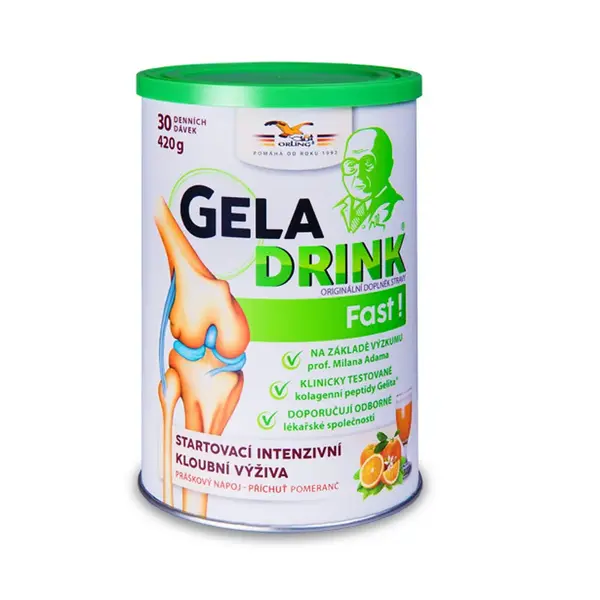 Geladrink Fast pomeranč práškový nápoj 420 g