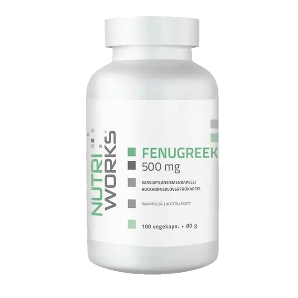 NutriWorks Fenugreek 500mg - 100 kapslí