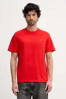 Bavlněné tričko Calvin Klein Jeans pánské, modrá barva, LV04RD254G