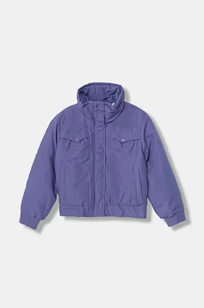 Dětská bunda United Colors of Benetton fialová barva, 2MDJCN06R