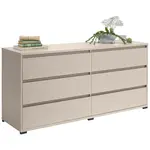 Carryhome ŠIROKÁ KOMODA, kašmírová, 160/79/48 cm