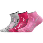 VoXX REXÍK 3P Dětské ponožky, růžová, velikost 20-22