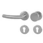 Kľučka Naturel Nero brúsený nerez kľučka/madlo WK zámok NERORBNKLKOLWB