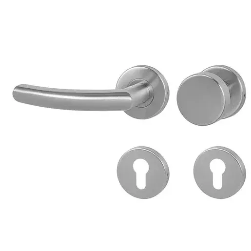 Kľučka Naturel Nero brúsený nerez kľučka/madlo WK zámok NERORBNKLKOLWB