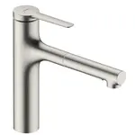 Hansgrohe Zesis drezová batéria s vyťahovacou spŕškou, 2 prúdy nerez 74801800