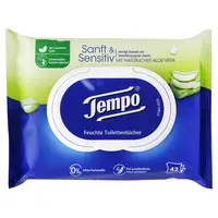 Tempo vlhčené toaletné obrúsky Sensitiv 42 ks