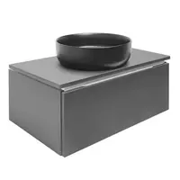 Kúpeľňová skrinka s doskou SAT Feel 80x30x46 cm mat SATFEEL80ANTD