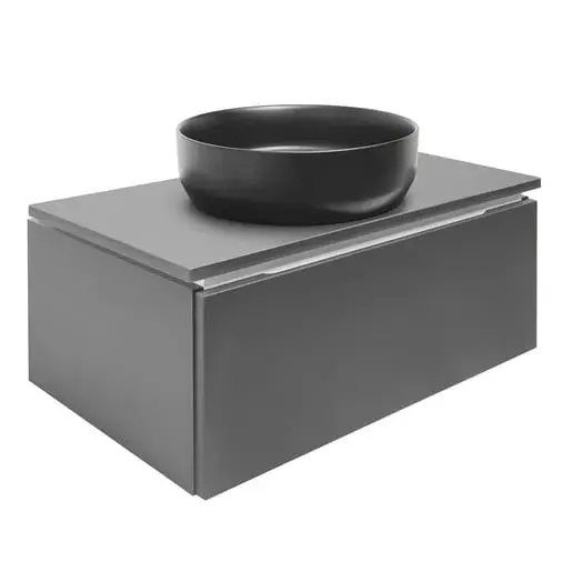 Kúpeľňová skrinka s doskou SAT Feel 80x30x46 cm mat SATFEEL80ANTD