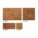 Dlažba Cir Cotto del Campiano cotto dorato v dekore modulare 39 s rozmermi 40x60, 40x40, 20x40, 20x20 cm mat 1080847