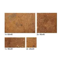 Dlažba Cir Cotto del Campiano cotto dorato v dekore modulare 39 s rozmermi 40x60, 40x40, 20x40, 20x20 cm mat 1080847