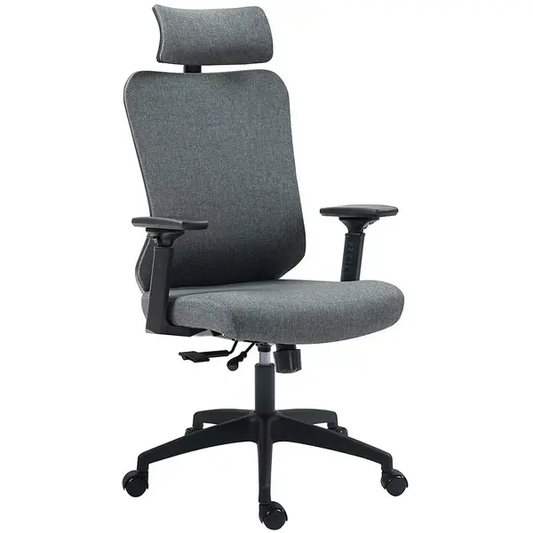 Otáčecí křeslo Ergobit látka šedá