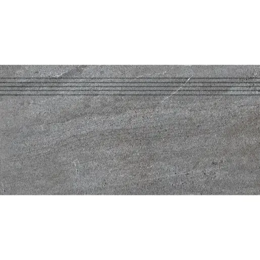 Schodovka Rako Quarzit tmavo sivá 30x60 cm mat DCPSE738.1