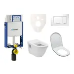 Cenovo zvýhodnený závesný WC set Geberit na zamurovanie + WC VitrA Integra vr. sedátka SIKOGE2V5