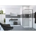 Hüppe Classics 2 Easy Entry sprchový kút štvorec 100x100 cm C25003.069.322