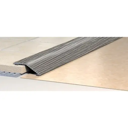 Lišta prechodová "zkosená" Havos, hliník, dĺžka 90 cm, výška hrany 8 mm, LPZ3DSE90