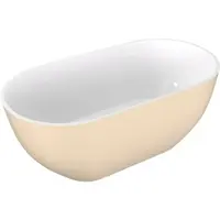 Polysan Reduta voľne stojaca vaňa 171x81 cm liaty mramor ľavá aj pravá biela/béžová bílá/béžová 71842.82