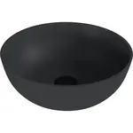 Umývadlo na dosku Polysan Banera 39x39 cm antracit mat bez prepadu 14337.51