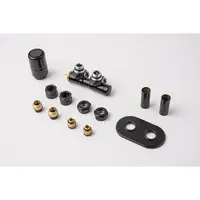 Termostatický ventil pre ústredné vykurovanie P.M.H. Terra 6x7 cm čierná TER-L-B