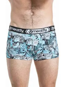 Pánské boxerky meatfly balboa double modrá/růžová xl