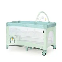 Asalvo COMPLET DUO cestovní postýlka s druhým dnem a hrazdičkou, hedgehog