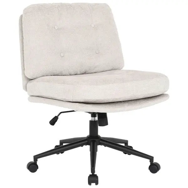 MID.YOU OTOČNÁ ŽIDLE, mikrovlákno, béžová