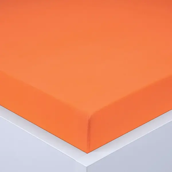 Napínací prostěradlo jersey EXCLUSIVE oranžové 180 x 200 cm