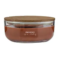Svíčka WOODEN s dřevěným knotem, Doutníky a whisky 240 g