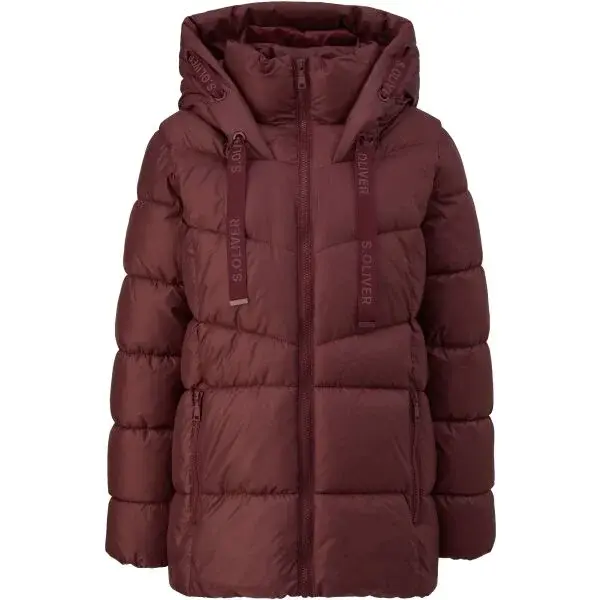 s.Oliver OUTDOOR JACKET Dámská zimní bunda, vínová, velikost