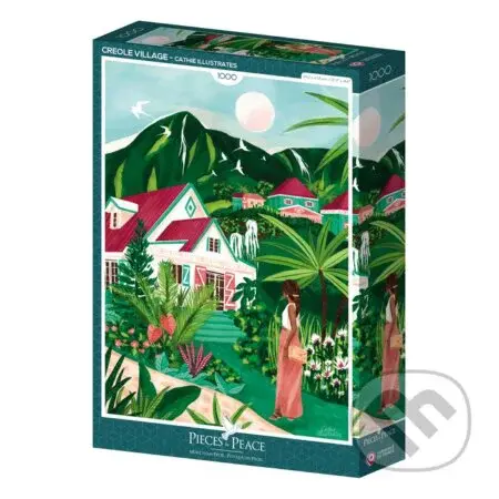 Puzzle Kreolská dedina - puzzle z kategorie 500 - 1000 dílků
