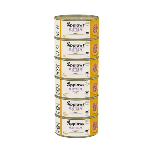 Applaws Cat Jelly Kitten Kuře konzerva 6x70 g