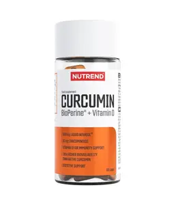 Nutrend Curcumin + Bioperine + Vitamin D 60 kapslí