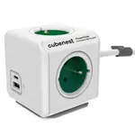 Rozbočovač PowerCube Extended USB A+C PD 20 W, zelená
