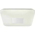 GLOBO LED stropné svietidlo TURKANA, 24 W, biele/chróm, 43,5 x 43,5 x 6,5 cm