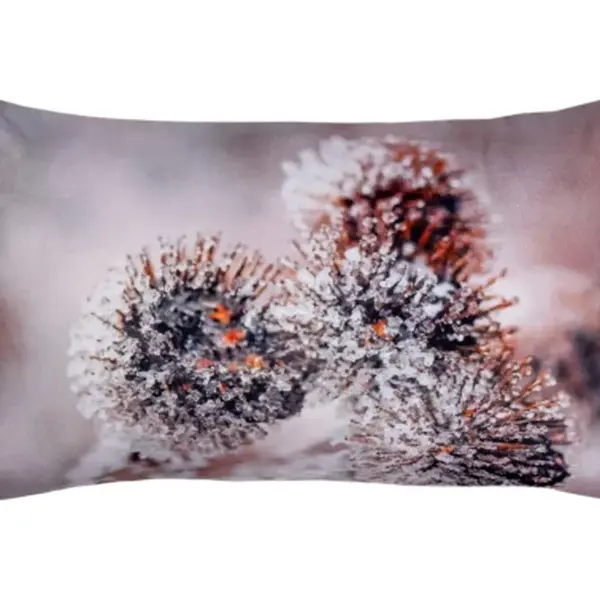 Dekorační polštář 30x50 cm, zimní motiv mráz